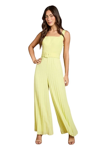 Coast Women's Seam Detail Pleated Wide Leg Jumpsuit