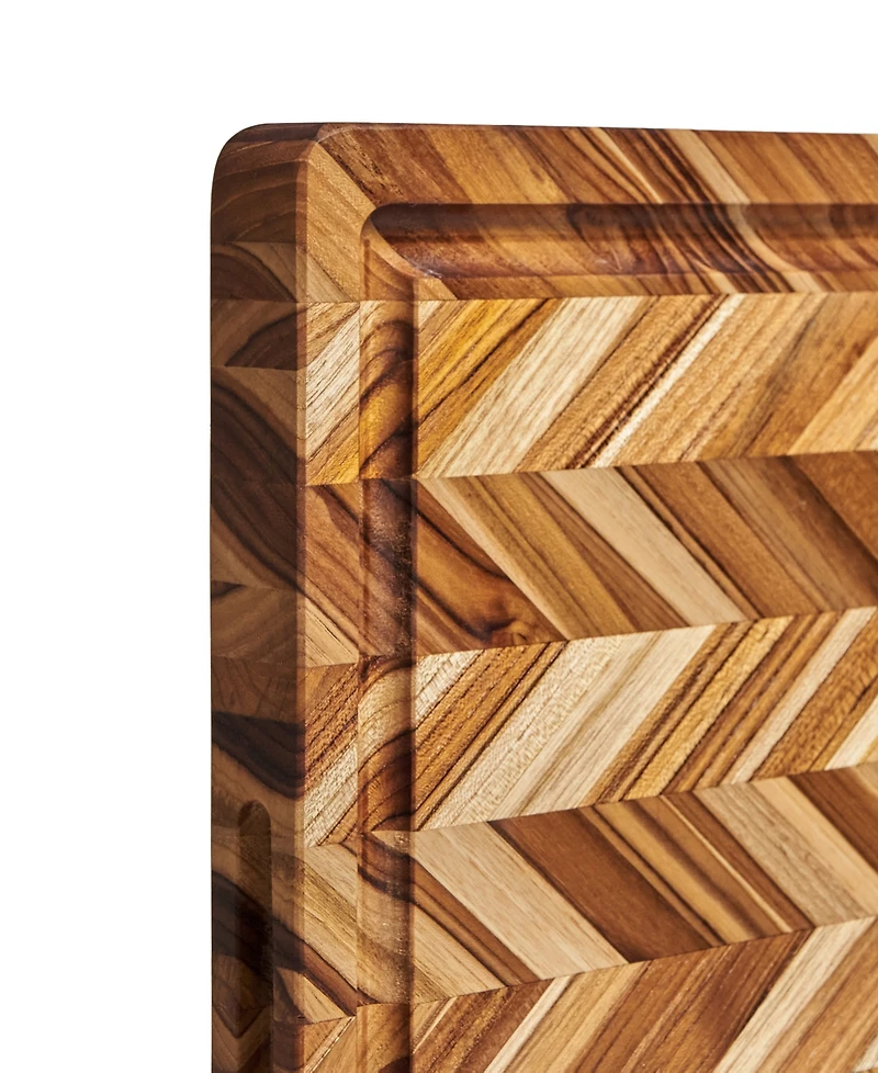 Teakhaus Teak Herringbone Xl Cutting Board, 24" x 18"