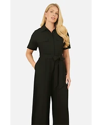Yumi Women's Utility Relaxed Fit Jumpsuit