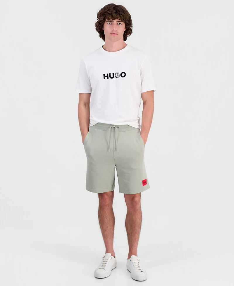 Hugo by Boss Men's Diz222 Logo Patch Jersey Shorts