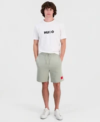 Hugo by Boss Men's Diz222 Logo Patch Jersey Shorts