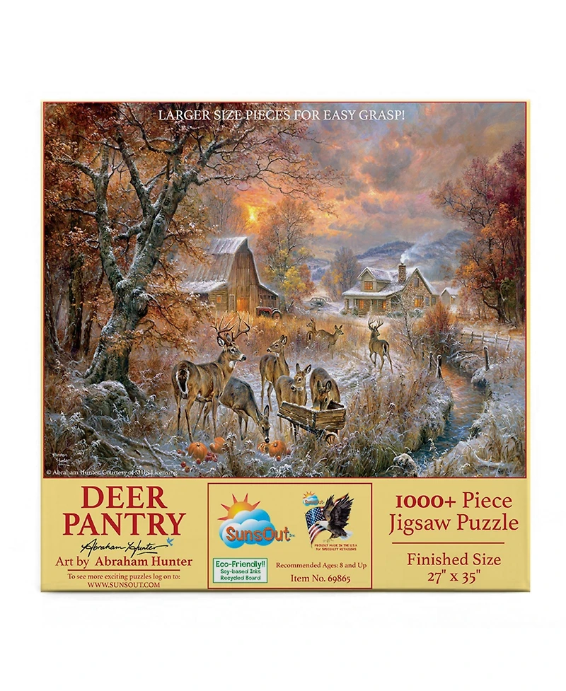SunsOut Deer Pantry 1000 piece Jigsaw Puzzle for Adults Large Pieces