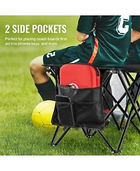 Yiortwo 6-Seat Portable Folding Sports Bench with Carry Bag, Outdoor Team Camping Chair