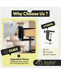 Ltmate Adjustable Cat Desk Bed, Sunken Design Cat Hammock, Supports Up to 50 lbs