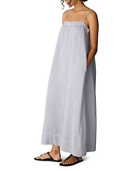 Eileen Fisher Women's Shirred Square Neck Maxi Dress, Regular And Plus