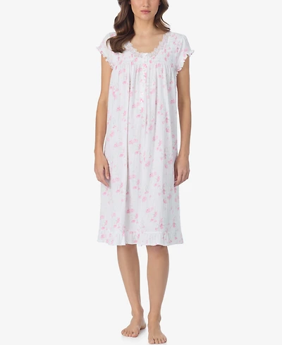 Eileen West Women's Pointelle Waltz V-Neck Nightgown