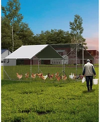 gaomon 19.68'L x 9.84'W x 6.56'H Walk in Chicken Coop, Poultry Cage for Outdoor Storage