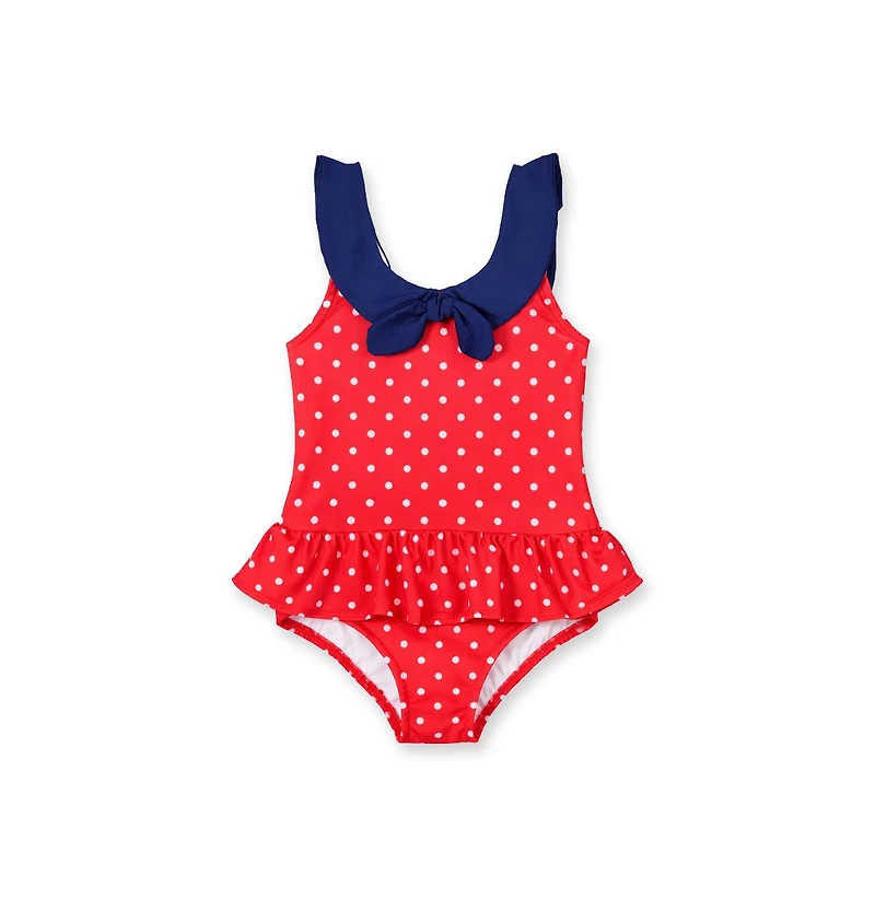 Florence Eiseman Big Girls Polka Dot Sailor Swimsuit