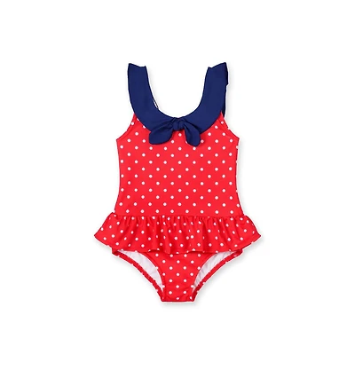 Florence Eiseman Big Girls Polka Dot Sailor Swimsuit