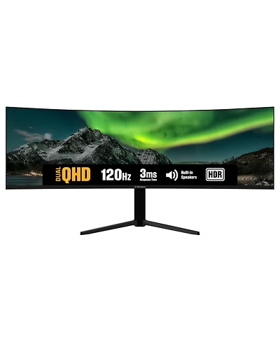Westinghouse 49" Super Ultrawide Curved Gaming Monitor, 120Hz, Qhd 5120x1440, Amd FreeSync, 2xDP & 2xHDMI