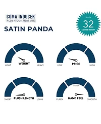 Satin Panda - Coma Inducer Oversized Comforter Set - Bark,Twin Xl