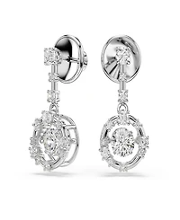 Swarovski Rhodium-Plated Dancing Stone Earrings