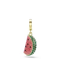 Swarovski Gold-Tone Plated Watermelon Slice Charm
