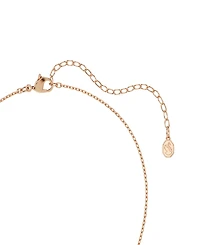 Swarovski Rose Gold-Tone Two Interlinked Tubular Ring Necklace