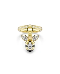 Swarovski Gold-Tone Plated Bee-Shaped Ring