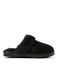 Dearfoams Women's Helena Genuine Suede Scuff House Shoe Slipper