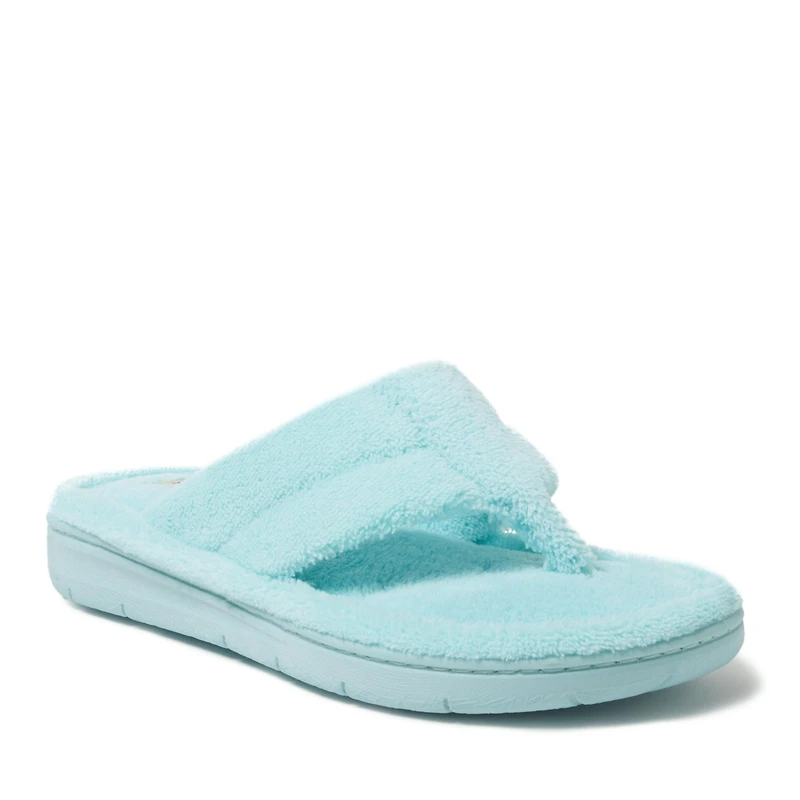 Dearfoams Women's Wrenley Terry Thong Slippers