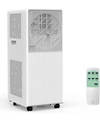 Xo 10,000 Btu Portable Drain-Free Ac with Remote, Led Touchscreen and Timer, Ultra-Quiet for Rooms Up to 215 Sq. Ft