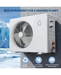 Xo 19 SEER2 9000 Btu Ductless Inverter Mini Split Air Conditioner Cools Room Up to 450 Sq. Ft. V