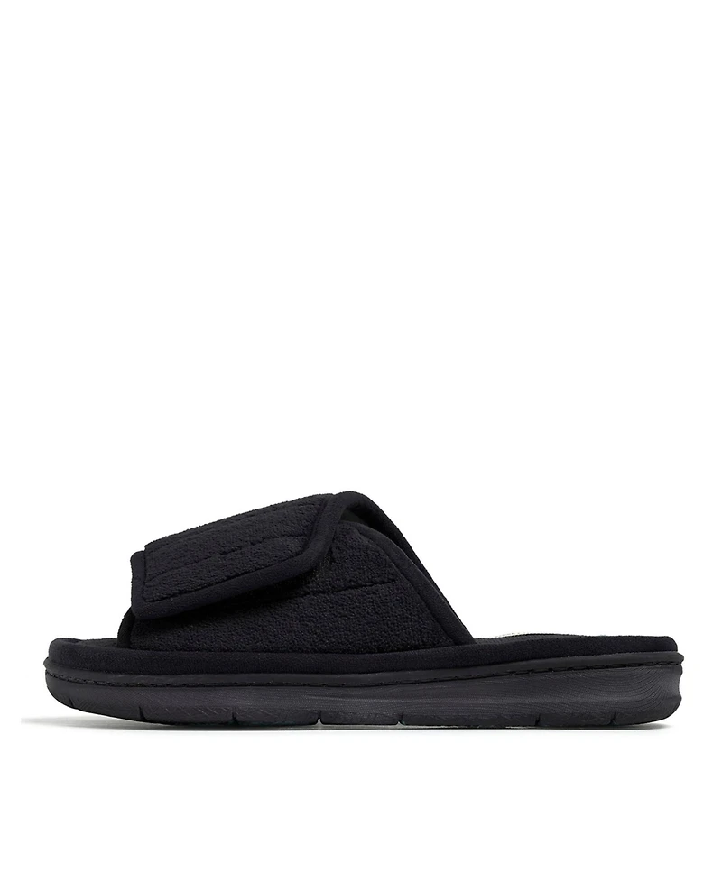 Dearfoams Women's Mickey Terry Adjustable Shower Slide House Slipper