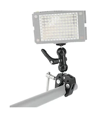 Camvate Ball Head Mount 1/4inch Threads with Central Lock Knob and Super Crab Gripper Clamp