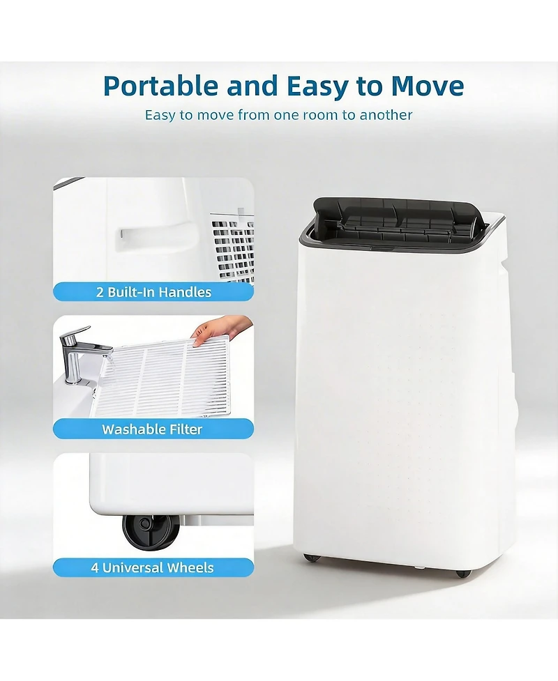 Xo 14000 Btu 3 in-1 Ac Unit, With Dehumidifier and Fan Mode