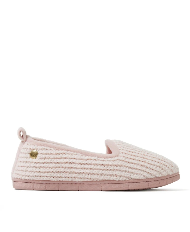 Dearfoams Women's Rachel Marled Chenille Closed Back Slippers