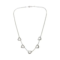 Pre-Owned Tiffany & Co Sterling Silver Elsa Peretti Open Heart Necklace