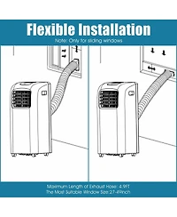 Ecooso 8000 Btu(Ashrae) Portable Air Conditioner with Dehumidifier Function