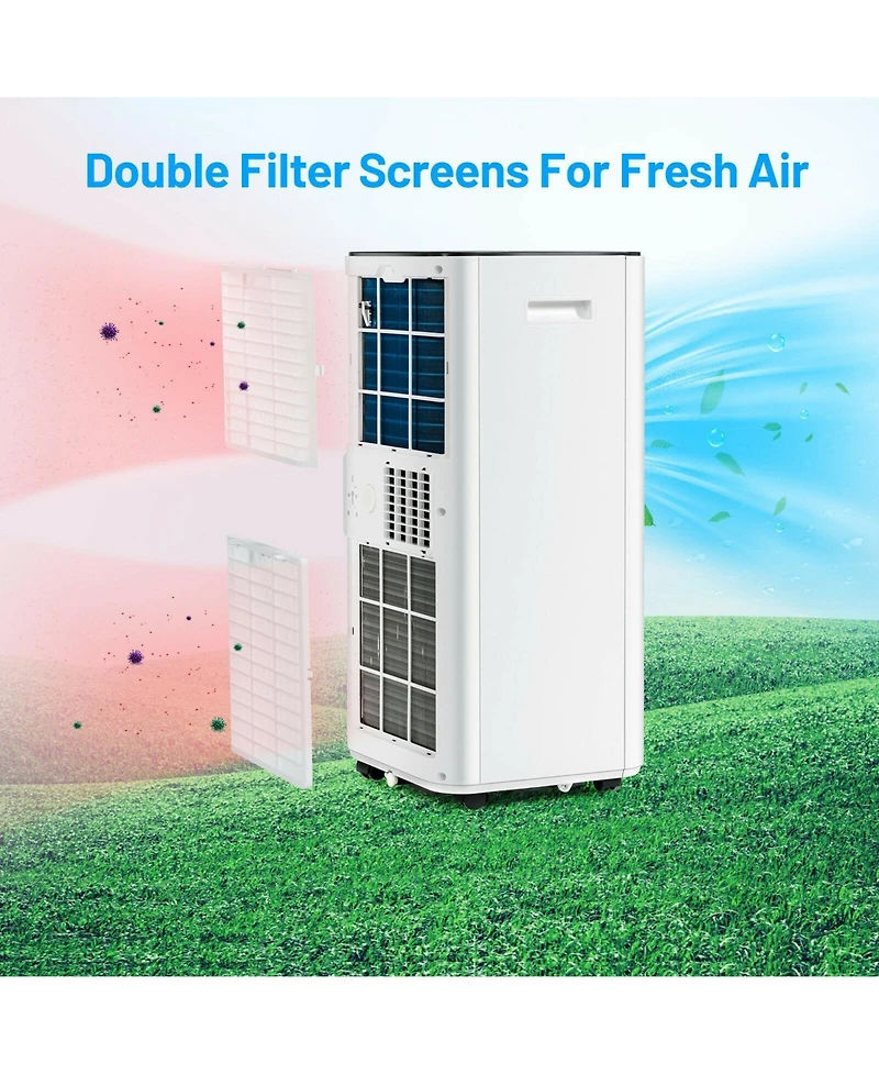Ecooso 10000 Btu Portable Evaporative Air Cooler Dehumidifier with 24H Timer