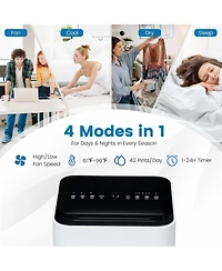 Ecooso 8000 Btu(Ashrae) Portable Air Conditioner with Remote Control