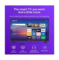 Roku 43" Select Series 4K Uhd Smart Tv Led Hdr Streaming Hdmi Usb - 43R4E5
