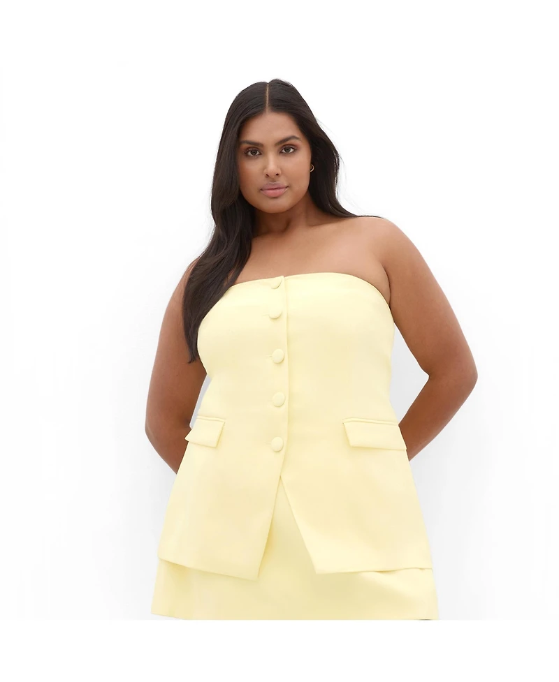 City Chic Women's Leah Strapless Bustier