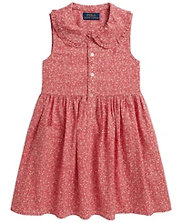 Polo Ralph Lauren Girls' 2T-6X Floral Sleeveless Shirt Dress