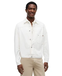 Tommy Hilfiger Men's Garment Dyed Trucker Jacket
