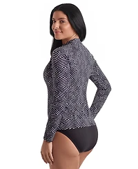 ShapeSolver Women's Sport Long-Sleeve Swim Cover Up Shirt