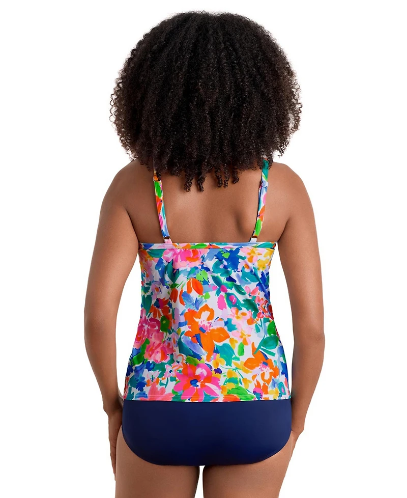 ShapeSolver Sport by Mimi Flamingo Women's High Neck Tankini
