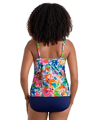 ShapeSolver Sport by Mimi Flamingo Women's High Neck Tankini