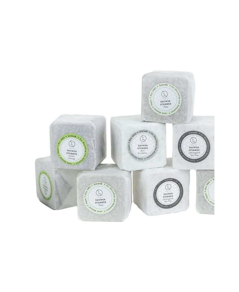 Lizush Earthy Shower Steamer Gift Set, 5 Refreshing Shower Steamers for Men and Women