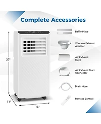 Ecooso 8000 Btu Portable Air Conditioner 3 in 1 Floor Ac Unit with Fan and Dehumidifier