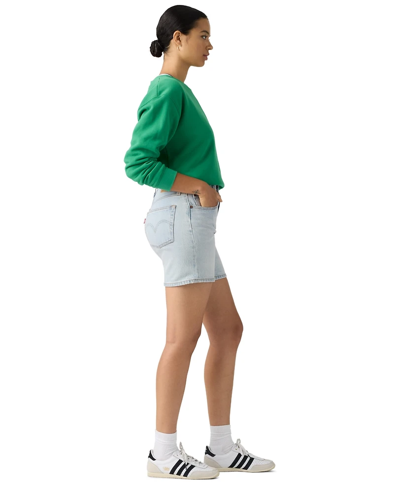 Levi's 501 Mid-Thigh High Rise Straight Fit Denim Shorts