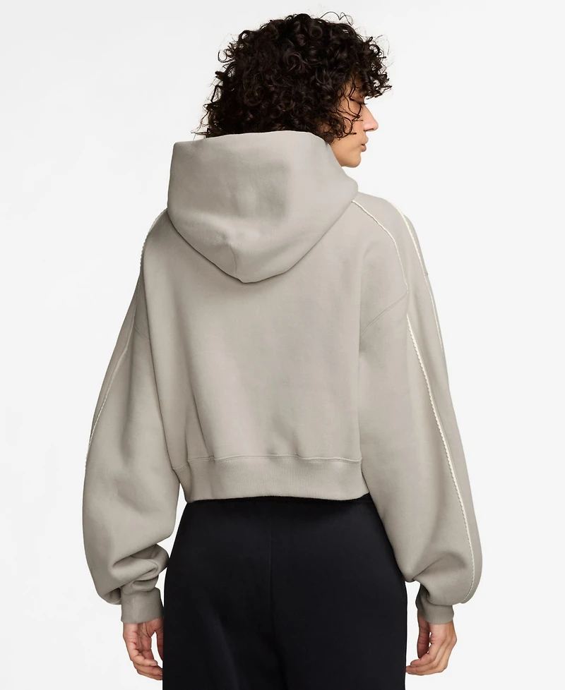 Nike Studio Fleece Women's Oversized Scallop-Trim Hoodie