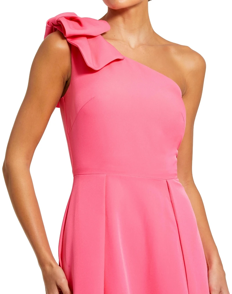 Mac Duggal Women's Bow One Shoulder A Line Gown