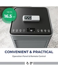Ecooso 10000 Btu(Ashrae) Portable Air Cooler with Fan and Dehumidifier Mode