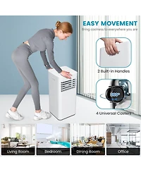 Ecooso 8000 Btu(Ashrae) Portable Air Conditioner Cools 250 Square Feet with Timer