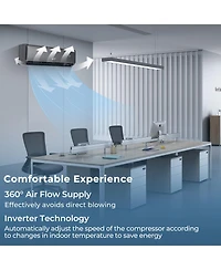 Ecooso Energy Star Certified 12000 Btu 21 SEER2 208-230V Mini Split Air Conditioner and Heater