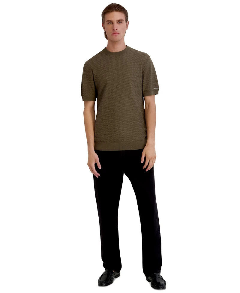 Karl Lagerfeld Paris Men's Short-Sleeve Sweater