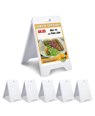 Yescom 19" x 32" A-Frame Signboard Folding Double Side Sandwich Board 6 Pack