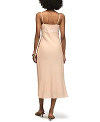 Lucky Brand Women's Simone Sweetheart Neck Midi Dress