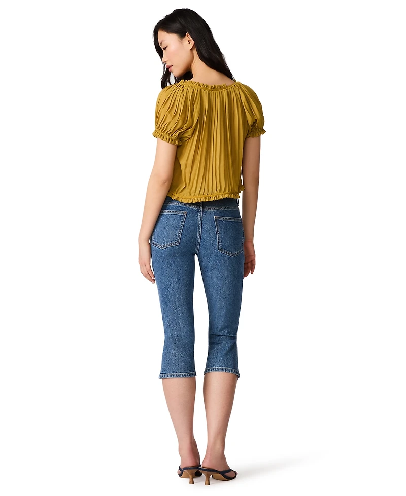 Steve Madden Women's Devan Low-Rise Slim-Fit Capri Jeans